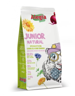 ALEGIA JUNIOR NATURAL DLA ŚWINKI MORSKIEJ 650G