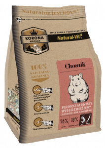 KORONA NATURY KARMA DLA CHOMIKA 750G