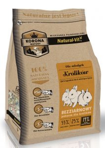 KORONA NATURY KARMA DLA MŁODYCH KRÓLIKÓW 750G